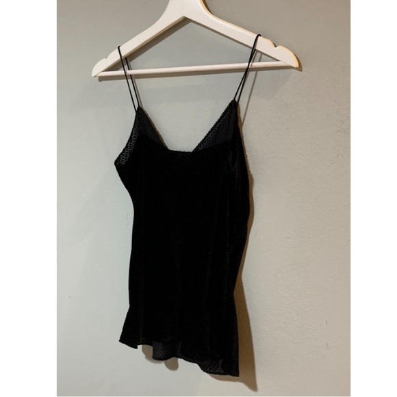 Theory Velvet Easy Slip Tank in Black. - Picture 6 of 10